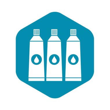 Üç tüp boya simgesiyle