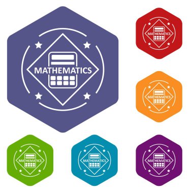 Matematik simgeleri altı yüzlü vektör