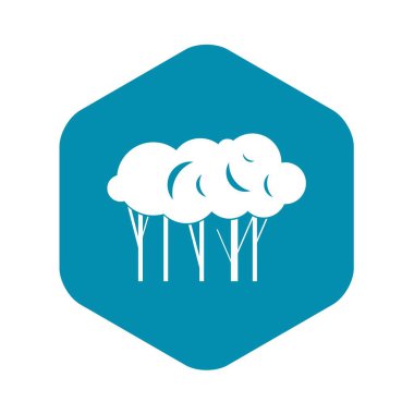 Ağaçlar kutsal kişilerin resmi, basit tarzı çok