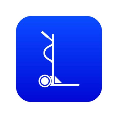 Büyük boy arabası mavi simge vektör