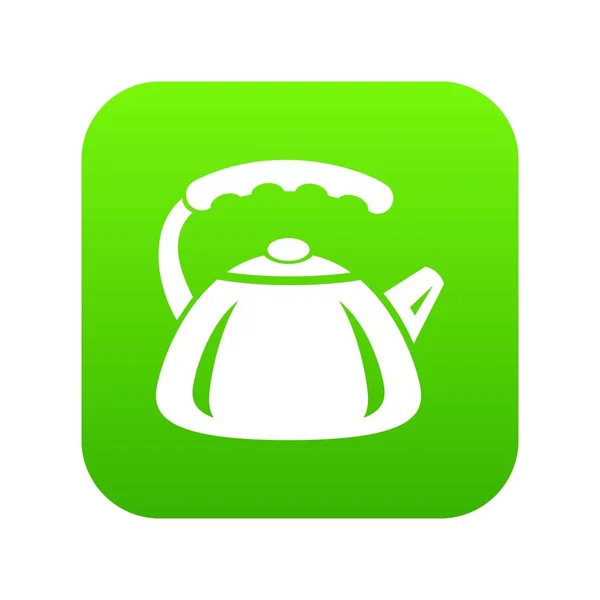 Metal teapot icon, simple style — Stock Vector