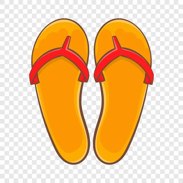 Chanclas icono, estilo de dibujos animados — Vector de stock