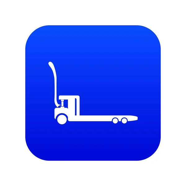 Bouw wagen pictogram blauwe vector — Stockvector