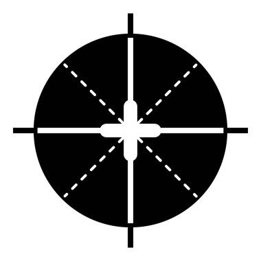 Keskin nişancı AIM simgesini, basit tarzı