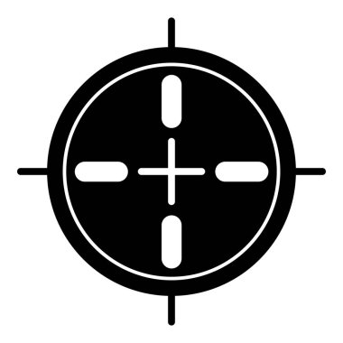 Spor keskin nişancı AIM simgesini, basit tarzı