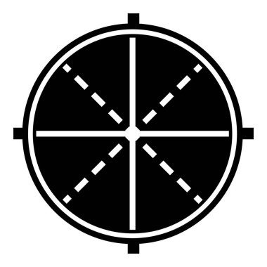 Keskin nişancı optik AIM simgesini, basit tarzı
