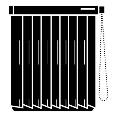 Dikey jaluzi simgesi, basit tarzı
