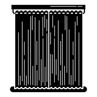 Klasik perde simgesi, basit tarzı