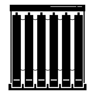 Pencere Tekstil jaluzi simgesi, basit tarzı