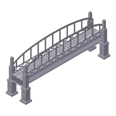 Metal bridge simgesini, izometrik stili