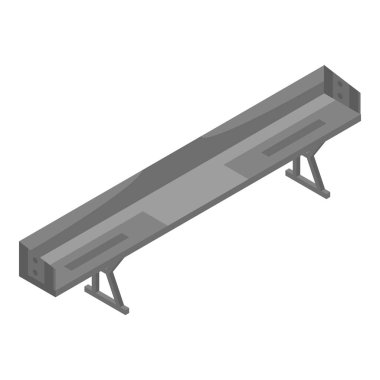 Geri tampon simgesi, izometrik stili