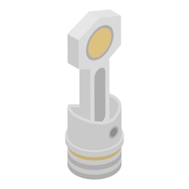 Motor piston simgesi, izometrik stili