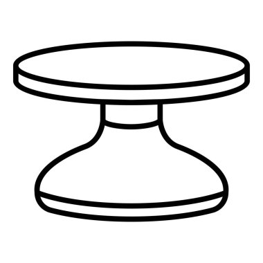 Potters tekerlek simgesi, anahat stili