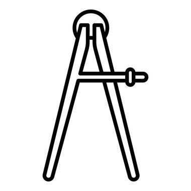 Metal pusula simgesini, anahat stili