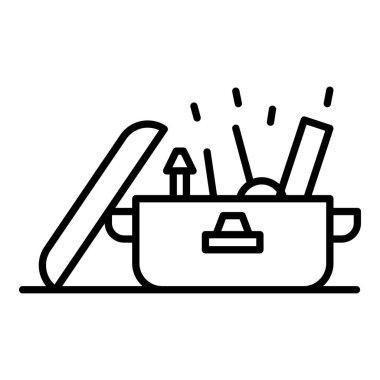 Marangoz araç kutusu simgesi, özet biçimi