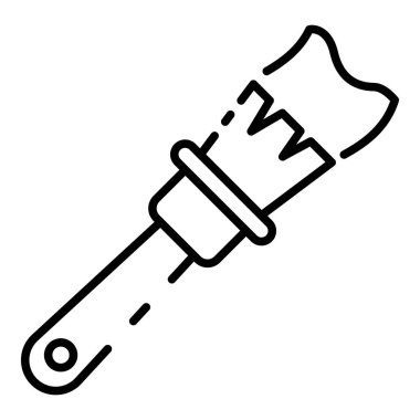 Boya fırça simgesini, anahat stili