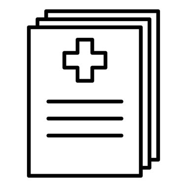 Tıbbi evde beslenen hayvan klasör simgesini, anahat stili