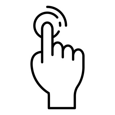 Göz lens simgesini, anahat tarzı dokunmatik