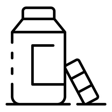 Kontakt lens krem simgesi, anahat stili