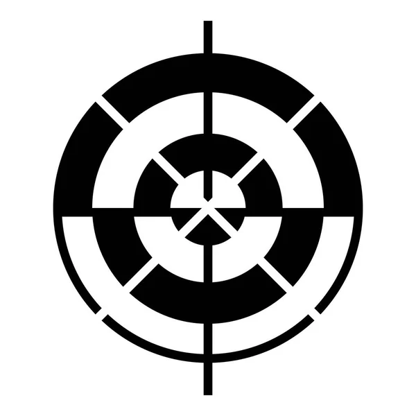 Type doelpictogram, eenvoudige stijl — Stockvector