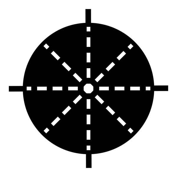 Periskop cílem ikona, jednoduchý styl — Stockový vektor