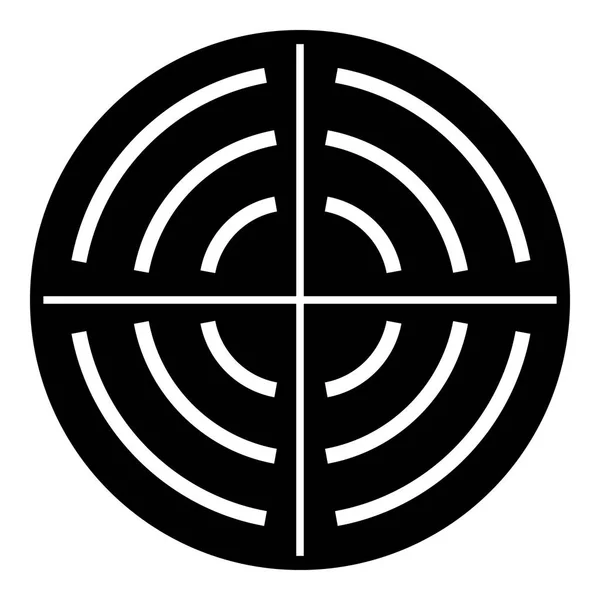 Icono de objetivo óptico, estilo simple — Archivo Imágenes Vectoriales