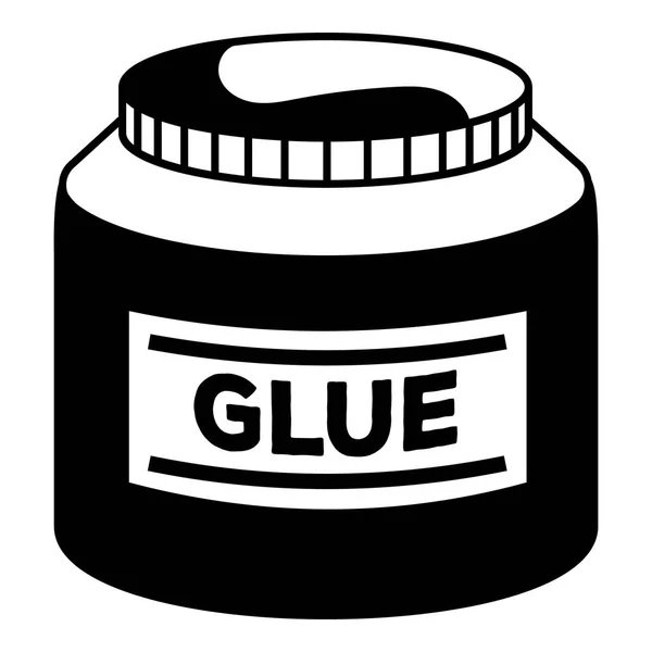 Lijm jar pictogram, eenvoudige stijl — Stockvector