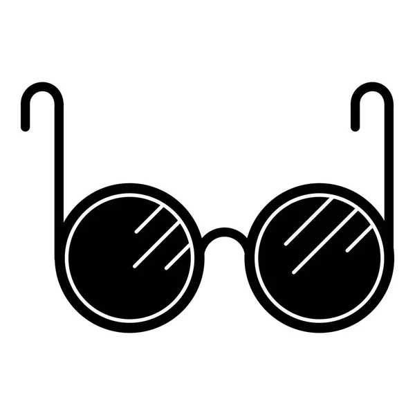 Ikon kacamata buta, gaya sederhana - Stok Vektor
