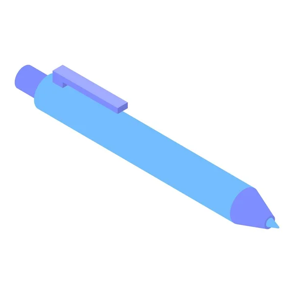 Office pen icon, isometric style — Stock Vector