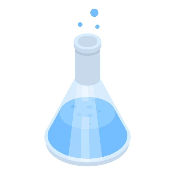 Chemical bottle icon, isometric style — Stock Vector