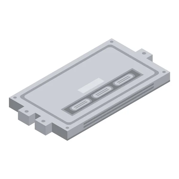 Icoon van het motoronderdeel van de auto, isometrische stijl — Stockvector