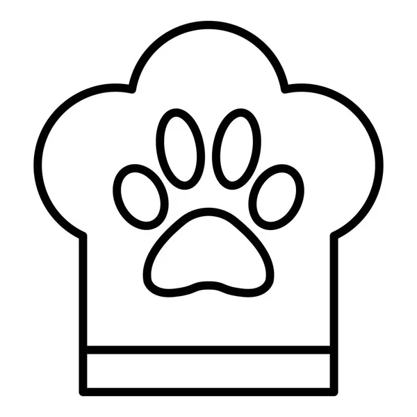 Pet hotel cooker icon, outline style — Stock Vector