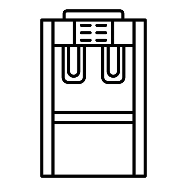 Ikona automatyczne chłodnicy wody, styl konturu — Wektor stockowy
