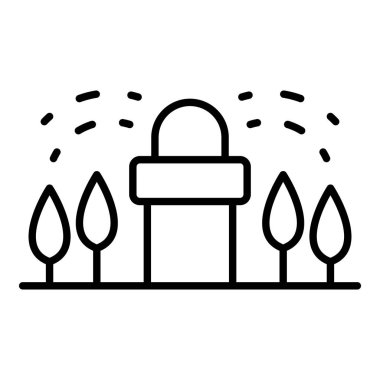 Sulama aracı simgesini, anahat stili