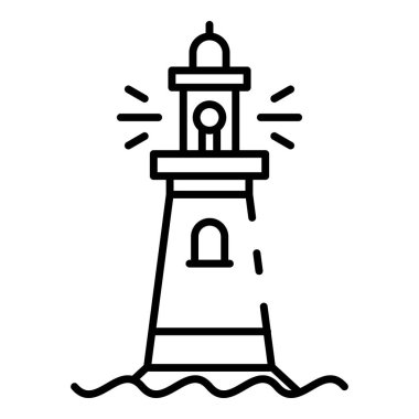 Taş deniz feneri simgesi, taslak biçimi