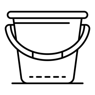 Bahçe kovası simgesi, taslak biçimi