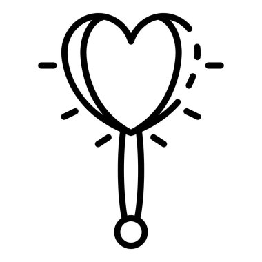 Yüksek sesle oyuncak simgesi, anahat stili