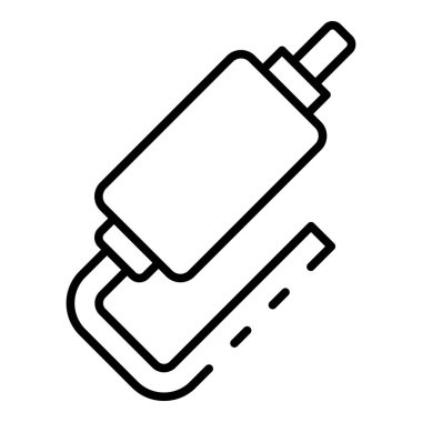 Araba egzoz simgesi, anahat stili