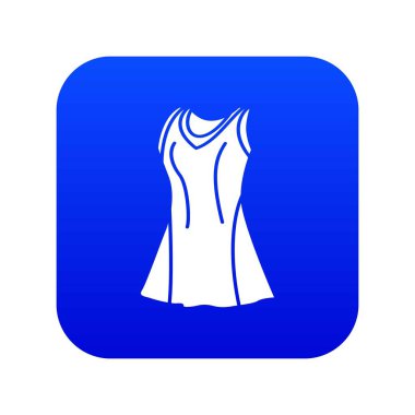 Tenis kadın mavi simge vektör