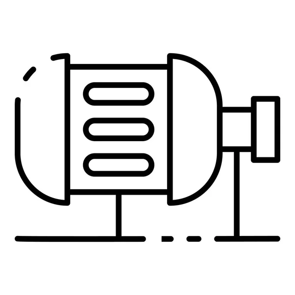 Ícone do motor de irrigação, estilo esboço —  Vetores de Stock