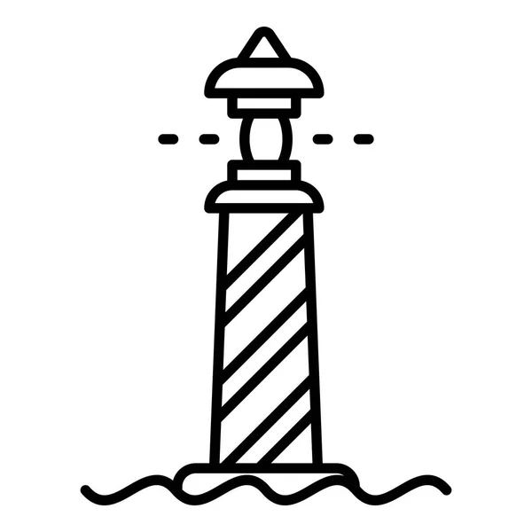 Architecture lighthouse icon, outline style
