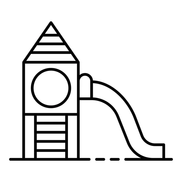 Recreation kid slide icon, outline style