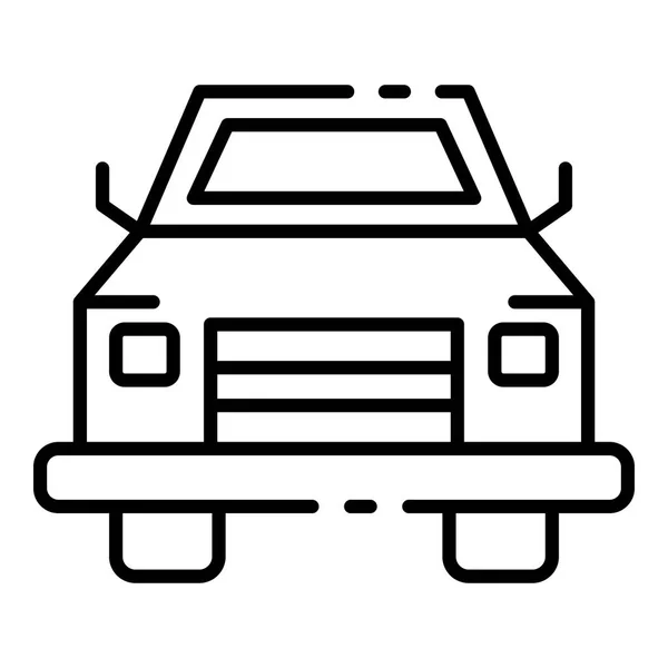 Pick-up wagen pictogram, Kaderstijl — Stockvector