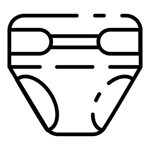 Icône de couche bébé, style contour — Image vectorielle