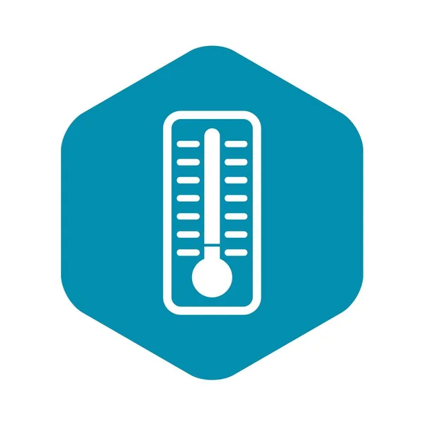 Kalte Thermometer-Symbol, einfacher Stil — Stockvektor
