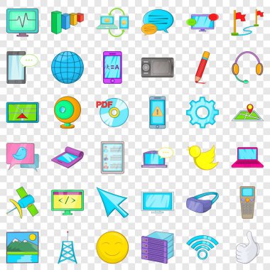Bilgisayar download Icons set, karikatür tarzı