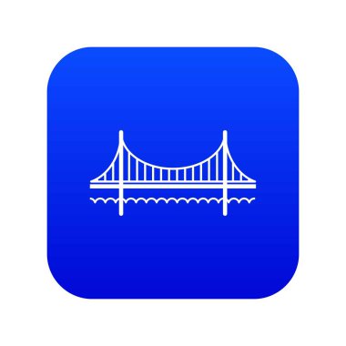 Golden gate Köprüsü mavi simge vektör