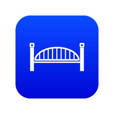 Modern kemer köprü mavi simge vektör