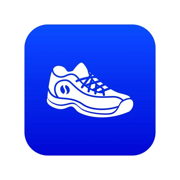 Zapatillas icono azul vector — Vector de stock