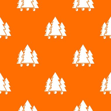 Köknar ağacı desen vektör turuncu